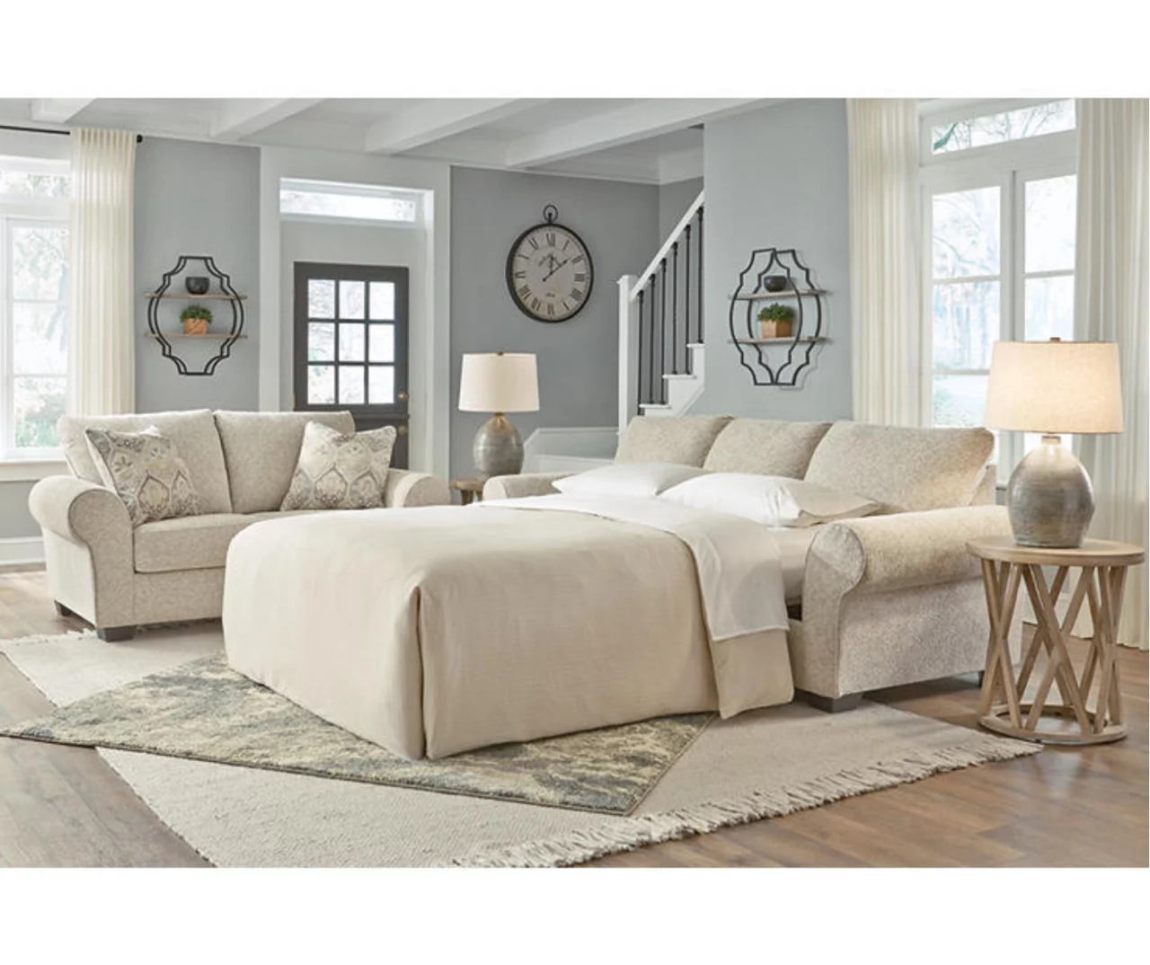 Haisley Ivory Queen Sleeper Sofa 4 Haisley Ivory Queen Sleeper Sofa - Image 4
