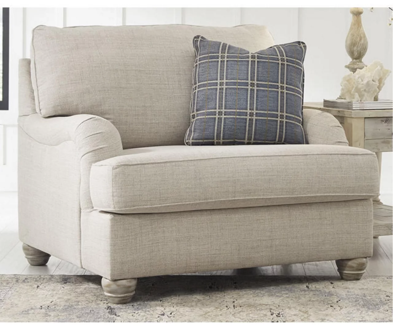 Traemore Linen Chair And A Half 2 Traemore Linen Chair And A Half - Image 2