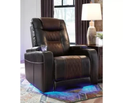 Composer Brown Faux Leather Power Recliner -Home Furnishing Store 810612553 2