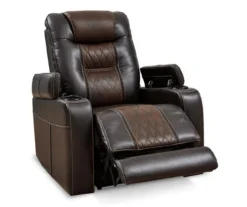 Composer Brown Faux Leather Power Recliner -Home Furnishing Store 810612553 6