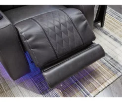 Composer Black Faux Leather Power Recliner -Home Furnishing Store 810612554 5