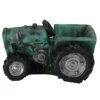 12.2" Green Tractor Polyresin Planter