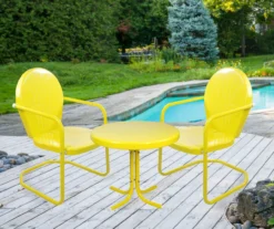 Northlight Retro Tulip 3-Piece Metal Patio Chair & Table Set -Home Furnishing Store 810612971 A0 2