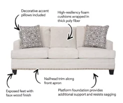 Erinwood Stone Sofa -Home Furnishing Store 810613194 X0 1 1