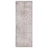 My Magic Carpet Miya Brown & White Leopard Print Washable Runner Rug, (2.5' X 7')
