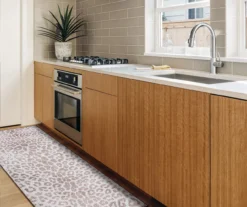 My Magic Carpet Miya Brown & White Leopard Print Washable Runner Rug, (2.5' X 7') -Home Furnishing Store 810615286 A4 8