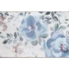 My Magic Carpet Sasha Blue & Cream Floral Washable Area Rug, (3' X 5')