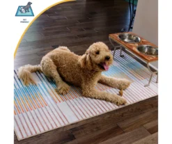 My Magic Carpet Sasha Blue & Cream Floral Washable Area Rug, (3' X 5') 14 My Magic Carpet Sasha Blue & Cream Floral Washable Area Rug, (3' X 5') -Home Furnishing Store 810615378 A4 7