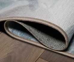 My Magic Carpet Sasha Blue & Cream Floral Washable Area Rug, (3' X 5') 10 My Magic Carpet Sasha Blue & Cream Floral Washable Area Rug, (3' X 5') -Home Furnishing Store 810615378 A8 3