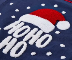 Santa's Workshop "Ho Ho" Blue Tufted Santa Hat Table Runner -Home Furnishing Store 810616969 A8 3