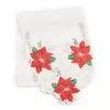 Santa's Workshop White & Red Cutout Poinsettias Table Runner