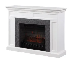 48" Faux Herringbone Mantel Electric Fireplace -Home Furnishing Store 810617761 A0 2