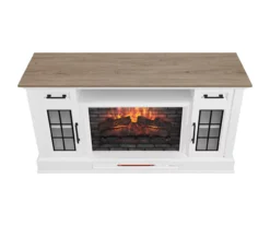 60" White 2-Door Electric Fireplace Console 20 60" White 2-Door Electric Fireplace Console -Home Furnishing Store 810618088 A0 4