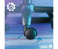 White & Black Faux Leather Gaming Chair -Home Furnishing Store 810618952 A0 7