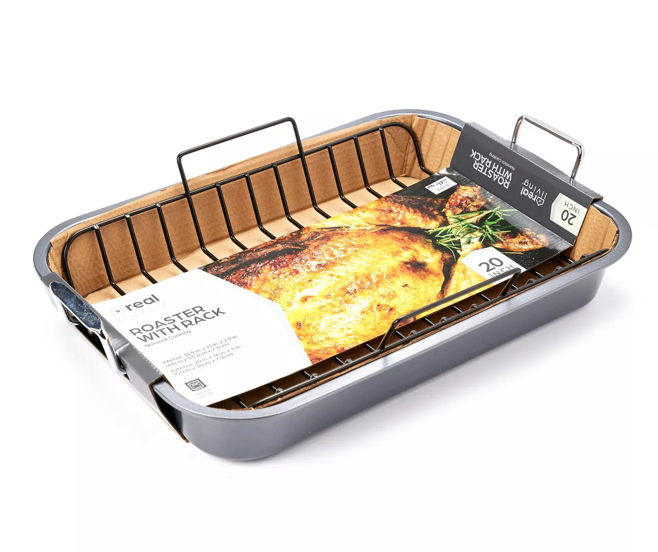 20" Heavy Duty Roaster Pan With Rack 1 20" Heavy Duty Roaster Pan With Rack