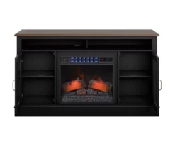 59.5" Black CoolGlow Electric Fireplace & Fan Console -Home Furnishing Store 810620259 A0 2