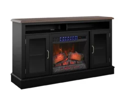 59.5" Black CoolGlow Electric Fireplace & Fan Console -Home Furnishing Store 810620259 A0 4