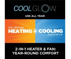 59.5" Black CoolGlow Electric Fireplace & Fan Console -Home Furnishing Store 810620259 M7