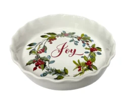 9" Scalloped Ceramic Pie Plate 20 9" Scalloped Ceramic Pie Plate -Home Furnishing Store 810620276 A0 1