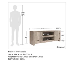 60" Aldridge Gray Oak TV Stand -Home Furnishing Store 810621024 A0 6