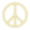 Glow-Up Peace Sign LED Wall Light