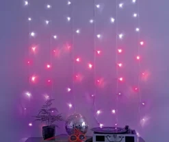 Glow-Up Music Sync LED Curtain Light Set, (3.5' X 5') 10 Glow-Up Music Sync LED Curtain Light Set, (3.5' X 5') -Home Furnishing Store 810621577 A0 2