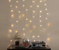 Glow-Up Music Sync LED Curtain Light Set, (3.5' X 5') 12 Glow-Up Music Sync LED Curtain Light Set, (3.5' X 5') -Home Furnishing Store 810621578 A0 1