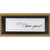 "P.S. I Love You" Rattan Weave Framed Wall Decor
