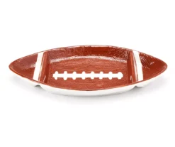 Brown Football Earthenware Serving Tray -Home Furnishing Store 810631595 A0 2