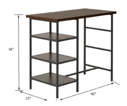Walnut 3-Piece Pub Dining Set -Home Furnishing Store 810641657 A6 1