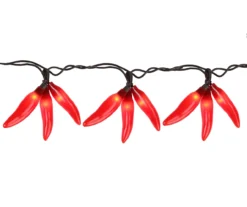 Northlight Red Chili Pepper Cluster Light Set, 36-Lights