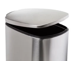 Stainless Steel 10.5-Gal. Pedal Soft-Close Slim Trash Can -Home Furnishing Store 810669702 A0 5