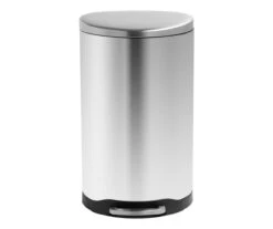 Stainless Steel 10.5-Gal. Pedal Soft-Close Trash Can