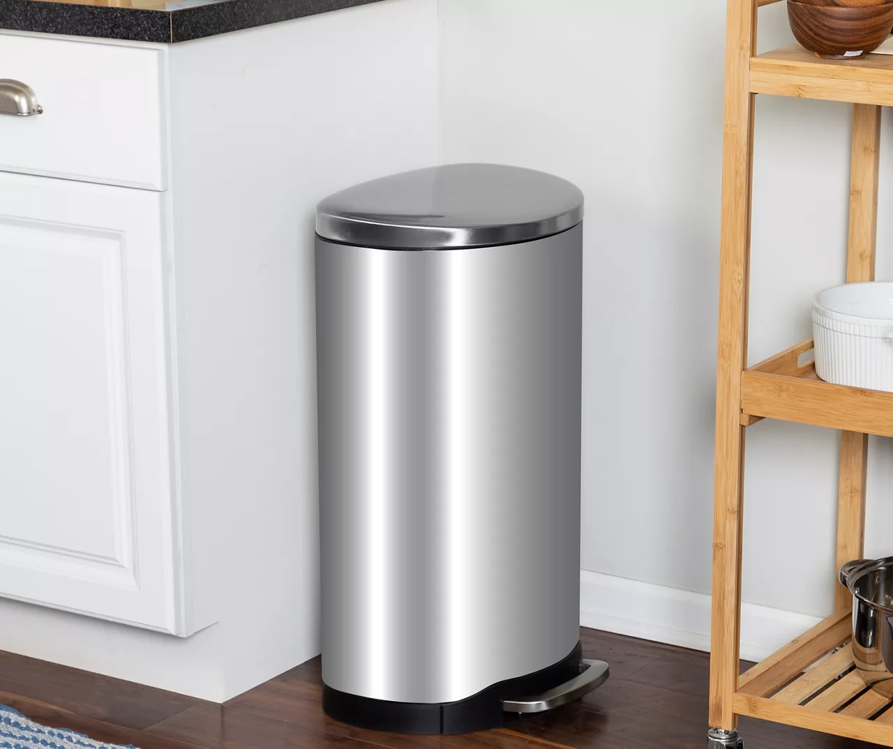Stainless Steel 10.5-Gal. Pedal Soft-Close Trash Can 7 Stainless Steel 10.5-Gal. Pedal Soft-Close Trash Can - Image 7