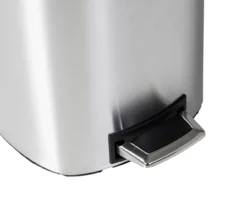 Stainless Steel 3-Gal. Rounded-Square Pedal Soft-Close Trash Can -Home Furnishing Store 810669707 A0 5 1