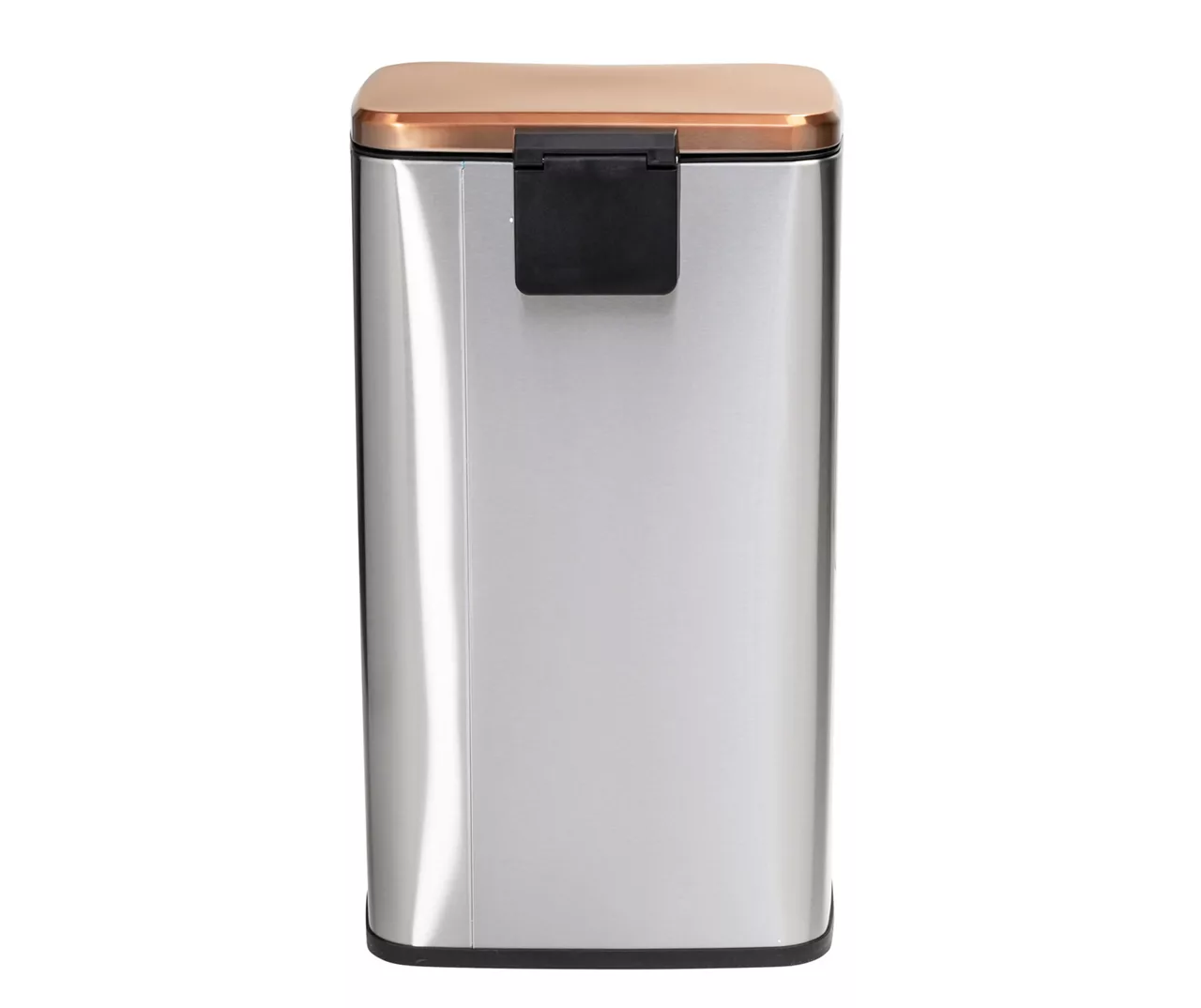 Silver & Rose Gold Stainless Steel 2-Piece Pedal Soft-Close Trash Can Set 4 Silver & Rose Gold Stainless Steel 2-Piece Pedal Soft-Close Trash Can Set - Image 4