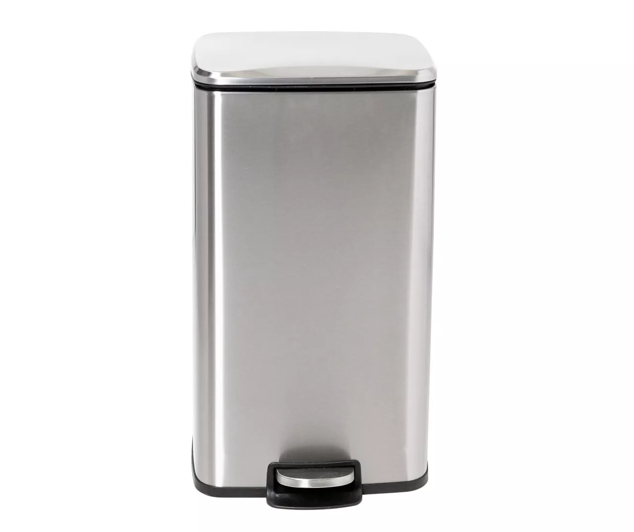 Stainless Steel Rectangular 2-Piece Pedal Soft-Close Trash Can Set 6 Stainless Steel Rectangular 2-Piece Pedal Soft-Close Trash Can Set - Image 6