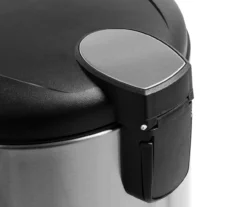 Stainless Steel & Black 8-Gal. Round Pedal Soft-Close Trash Can -Home Furnishing Store 810669722 A0 5