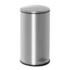 Stainless Steel 8-Gal. Semicircle Pedal Soft-Close Trash Can