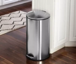 Stainless Steel 8-Gal. Semicircle Pedal Soft-Close Trash Can 14 Stainless Steel 8-Gal. Semicircle Pedal Soft-Close Trash Can -Home Furnishing Store 810669724 A0 7