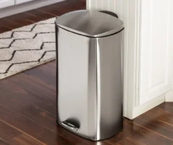 Stainless Steel 10.5-Gal. Rectangular Pedal Soft-Close Trash Can -Home Furnishing Store 810669727 A0 7