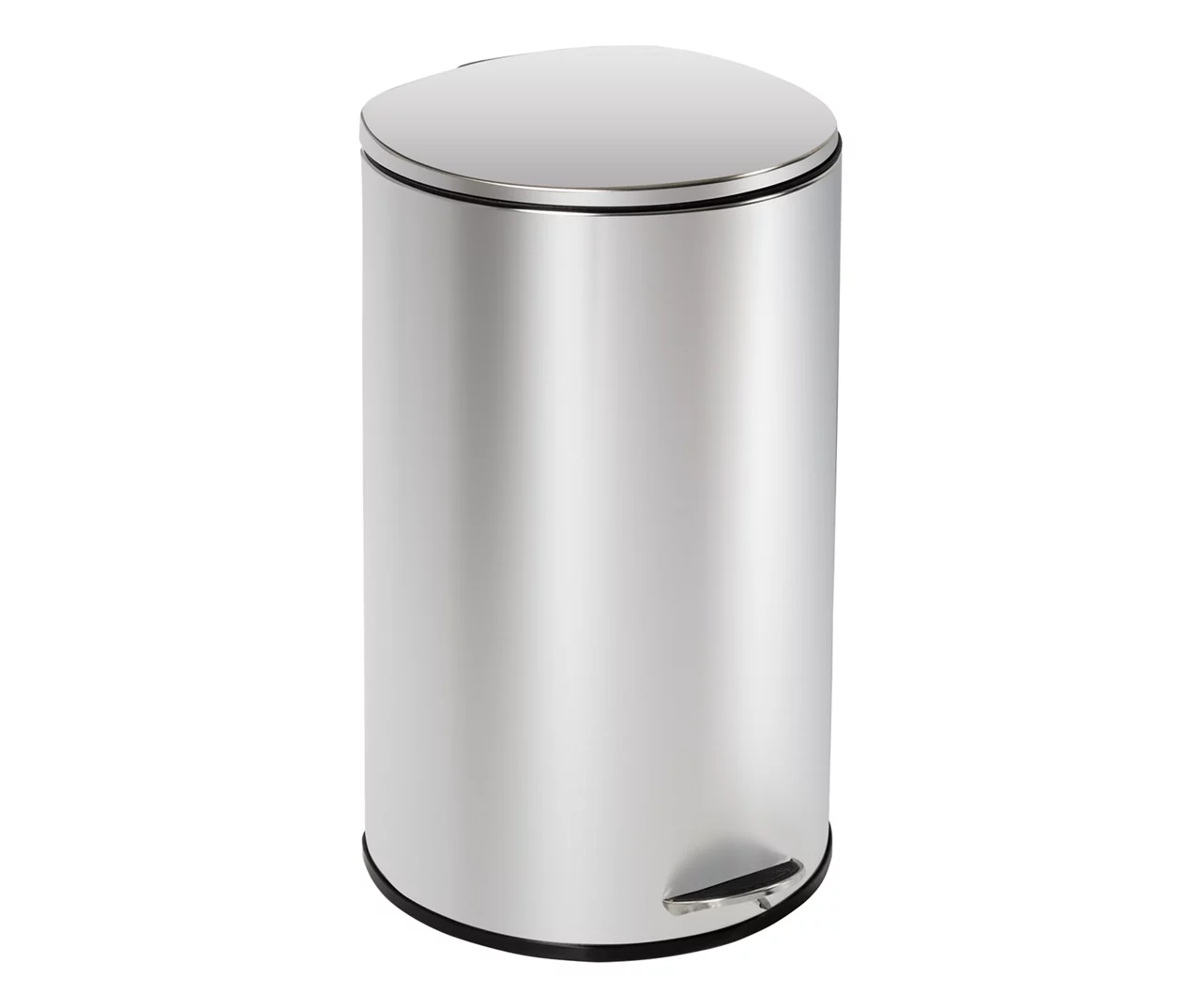Stainless Steel 10.5-Gal. Semicircle Pedal Soft-Close Trash Can 1 Stainless Steel 10.5-Gal. Semicircle Pedal Soft-Close Trash Can