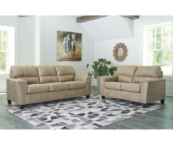 Tishen Pebble Sand Faux Leather Sofa 9 Tishen Pebble Sand Faux Leather Sofa -Home Furnishing Store 810669841 A1 3