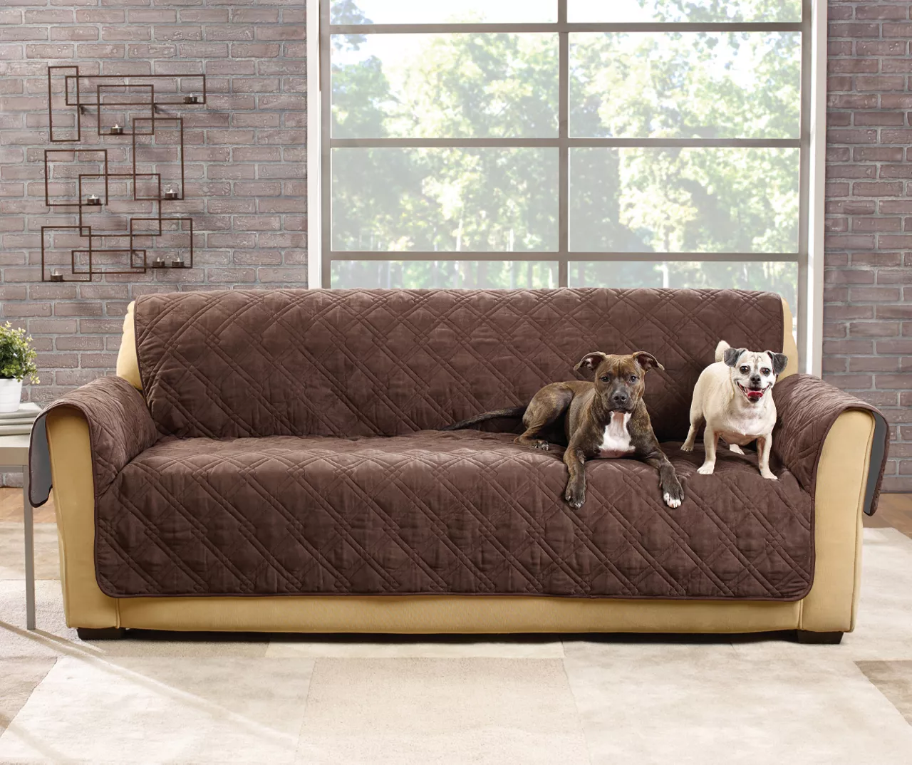 Chocolate Sofa Furniture Cover 2 Chocolate Sofa Furniture Cover - Image 2