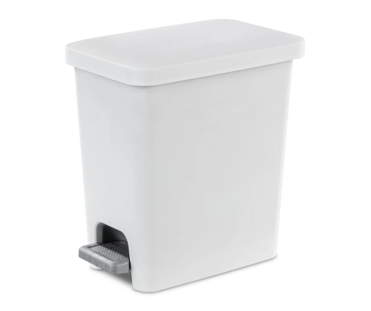 2.7-Gal. White Step-Pedal Waste Basket 1 2.7-Gal. White Step-Pedal Waste Basket