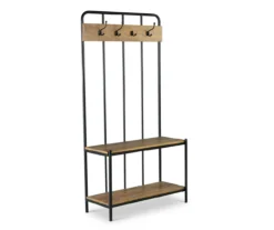 Camino Warm Honey 4-Hook Hall Tree -Home Furnishing Store 810680818 A0 2