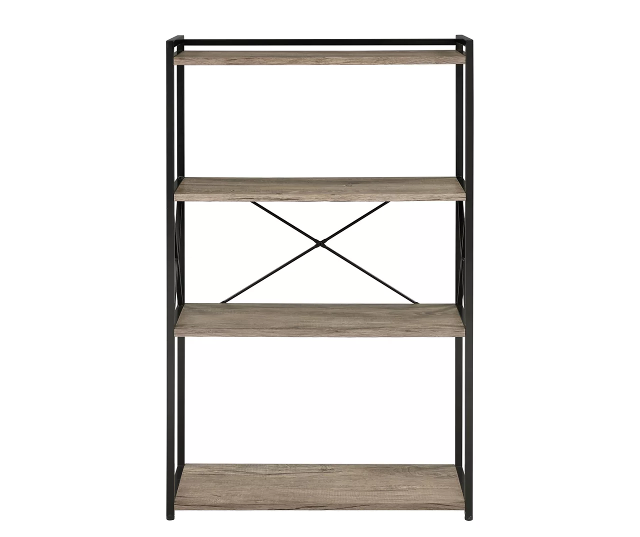 Corday Gray Wood 4-Shelf Open Bookcase 1 Corday Gray Wood 4-Shelf Open Bookcase