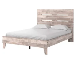 Signature Design By Ashley Neilsville Whitewash Queen Panel Platform Bed