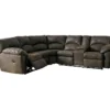 Signature Design By Ashley Tambo Canyon Faux Leather Reclining Sectional