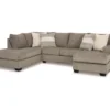Signature Design By Ashley Creswell Gray Sectional With Left-Facing Chaise